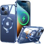 Sjzg - 360 rolatif support magntique coque pour iphone 15 [cd anneau support stable pour mag - safe] ...