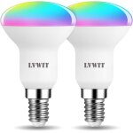 Sjzg - 4. 9w ampoule connectée e14, smart r50 ampoule led avec wifi 470lm, remplace 40w ampoule incandescent, ... Sjzg - 4. 9w ampoule connectée e14, smart r50 ampoule led avec wifi 470lm, remplace 40w ampoule incandescent, ...
