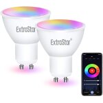 Sjzg - ampoule connectes led gu10 compatible avec alexa et google home, 6w equivalent a 48w, ampoules ...