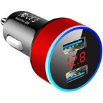 Sjzg - chargeur de voiture avec ecran lcd 3, 1 a 12 - 24 v double usb chargeur de voiture adaptateur ... Sjzg - chargeur de voiture avec ecran lcd 3, 1 a 12 - 24 v double usb chargeur de voiture adaptateur ...
