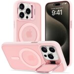 Sjzg - coque pour iphone 15 pro max avec b�quille, compatible avec magsafe, etui de t�l�phone avec cam�ra ...
