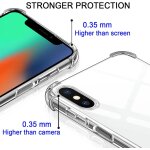 Sjzg - coque pour iphone xs / x avec cordon, transparente silicone housse avec rglable de collier anti ...
