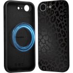 Sjzg - coque magn�tique pour iphone 16e / se 4 / se 2025 6, 1 , compatible avec magsafe, aesthetic l�opard ...