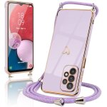 Sjzg - coque pour samsung galaxy a13 4g silicone avec collier avec motif coeur d'amour mignon etui housse ...