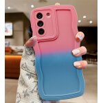 Sjzg - coque pour samsung galaxy a15 4g / 5g, wave frame silicone etui en dgrad de couleur, housse ...