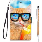 Sjzg - coque pour samsung galaxy a41, mode cratif effet bookstyle dsign etui de protection housse en ...