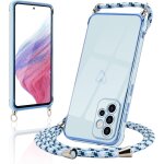 Sjzg - coque compatible avec samsung galaxy a53 5g silicone avec collier avec motif coeur d'amour mignon ...