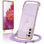 Sjzg - coque pour samsung galaxy s20 fe 5g / 4g silicone avec collier avec motif coeur d'amour mignon ...
