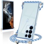 Sjzg - coque pour samsung galaxy s22 ultra 5g silicone avec collier avec motif coeur d'amour mignon etui ...