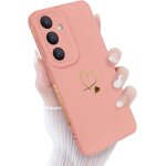 Sjzg - coque pour samsung galaxy s25 5g, dor amour coeur motif housse silicone doux mignon esthtique ...