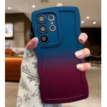Sjzg - coque pour samsung galaxy s25 ultra 5g, wave frame silicone etui en dgrad de couleur, housse ...