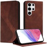 Sjzg - coque pour samsung galaxy s25 ultra, etui samsung s25 ultra cuir, pu cuir portefeuille housse ...