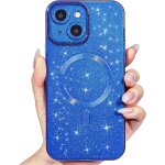 Sjzg - pour iphone 13 mini coque compatible avec magsafe, magn�tique etui protection cam�ra, glitter ...