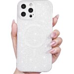 Sjzg - pour iphone 13 pro max coque compatible avec magsafe, magn�tique etui protection cam�ra, glitter ...