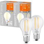 Sjzg - lampe led intelligente avec technologie wifi, base e27, intensit variable, blanc chaud (2 700 ...