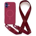 Sjzg - magntique coque avec collier compatible avec iphone 16, tour de cou lanire en corde pendentif ...
