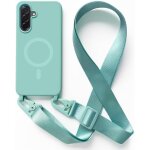 Sjzg - magntique coque avec collier compatible avec samsung galaxy a36, tour de cou lanire en corde ...