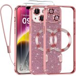 Sjzg - magntique coque pour iphone 14 plus 6, 7  avec flash papier, [compatible avec magsafe], avec ...