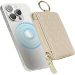 Sjzg - porte cartes magn�tique compatible avec magsafe portefeuilles 7 fentes avec porte cl� zipp� pour ...