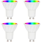 Sjzg - wifi smart alexa gu10 ampoule led 5w dimmable multicolore rgb + blanc chaud 2700k compatible avec ...