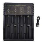Smart led chargeur de batterie universel usb 4 emplacements pour li ion 26650 18500 18490 18350 17670 ... Smart led chargeur de batterie universel usb 4 emplacements pour li ion 26650 18500 18490 18350 17670 ...