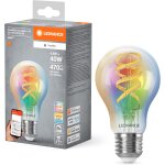 Smart + matt led lampe, compatible avec google, alexa, apple, glass blanc, 4, 8w, 470lm, e27, couleur ...