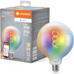 Smart + matt led lampe, compatible avec google, alexa, apple, glass blanc, 4, 8w, 470lm, e27, couleur ...