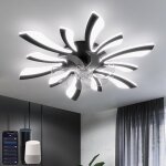 Smart plafonnier ventilateur de plafond, wifi ventilo plafond avec lumire compatible with alexa google ...