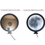 Pour smart round wall moon mirror avec led lumière miroir de maquillage chambre a coucher salle de bain ... Pour smart round wall moon mirror avec led lumière miroir de maquillage chambre a coucher salle de bain ...
