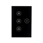 Smart wifi fan light switch us standard ventilateur de plafond contr?le de la vitesse de l'application ...