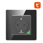 Smart wifi wall socket avatto n - wot10 - eu - b tuya (black)