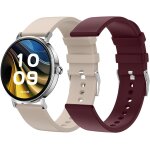 Smartee duo velvet ¿ montre connectée amoled ecran 1, 32â¿ appels bluetooth 2 bracelets beige et rouge ... Smartee duo velvet ¿ montre connectée amoled ecran 1, 32â¿ appels bluetooth 2 bracelets beige et rouge ...