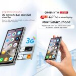 Smartphone android 10 quad - core 4 pouces 2gb + 16gb dual sim 3g rose yonis