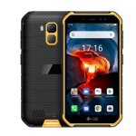Smartphone incassable android 10 dual sim t�l�phone etanche 4 + 32go jaune rom 64 go yonis