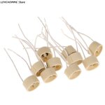 Socle de lampe gu10, support de douille, connecteur en c�ramique avec c�ble pour lampes halog�nes led, ...