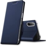 Pour sony xperia 10 ii, coque pochette portefeuille pour housse sony 10 ii avec fonction wallet - bleu ...