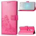 Sony xperia xz2 coque, saturcase lucky clover pu cuir magntique flip portefeuille support porte - carte ...