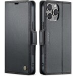 Sskal - coque pour iphone 16 pro etui avec [rfid blocage], housse en premium cuir pochette portefeuille ...