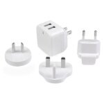 Startech. com chargeur mural usb � 2 ports - haute puissance 17w / 3, 4a - chargeur de voyage international ...