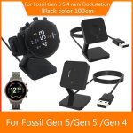 Station de charge de montre de sport pour fossil gen 6 / 5 / 4 station de charge de bureau, accessoire ...