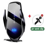 Station de charge rapide 30w, chargeur sans fil, support automatique pour tlphone de voiture, induction ...
