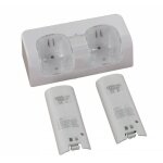 Station de chargeur double 2x 2800mah batterie rechargeable pour wii remote control