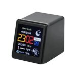 Station mto multifonctionnelle, bureau intelligent, affichage d'informations led, horloge crative ...