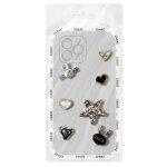 Stickers 3d relief pour smartphone et coque pearl bunny motifs d�coratifs zana� dor�e