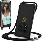Store - coque avec cordon pour xiaomi redmi note 14 pro 5g, coque de cellulaire corde silicone etui en ...