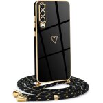 Store - coque pour huawei p30 avec cordon de collier, coque avec cordon motif coeur d'amour tpu housse, ...
