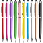 Stylus for tablet [10 colours] touch stylus and ballpoint pen 2 in 1 for all mobile phones, tablets, ...