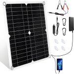 Subzonal - 12w panneau solaire portable 16v kit kwode 12w ip67 chargeur solaire 2 - port usb mini panneau ...