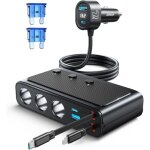 Subzonal - 9 - en - 1 adaptateur allume - cigare 227w, avec 80cm r�tractable 45w c�ble de charge rapide ...