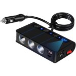 Subzonal - adaptateur allume - cigare de voiture, chargeur de tlphone de voiture 180w 3 interface usb ...